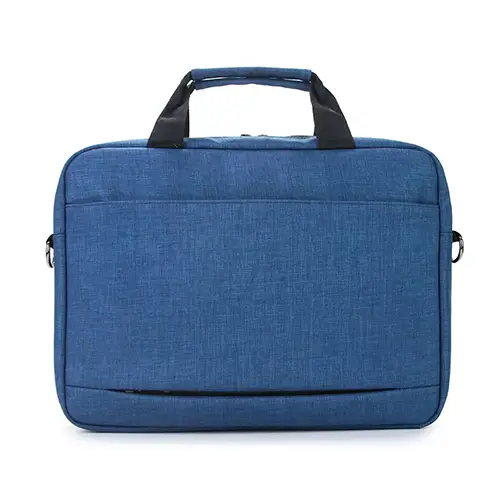 Durable Polyester Laptop Briefcase with Shoulder Strap and Dual Handles